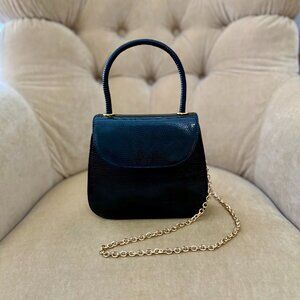 VTG Auth BIANCHI & NARDI Genuine Karung Lizard Minaudiere Bag